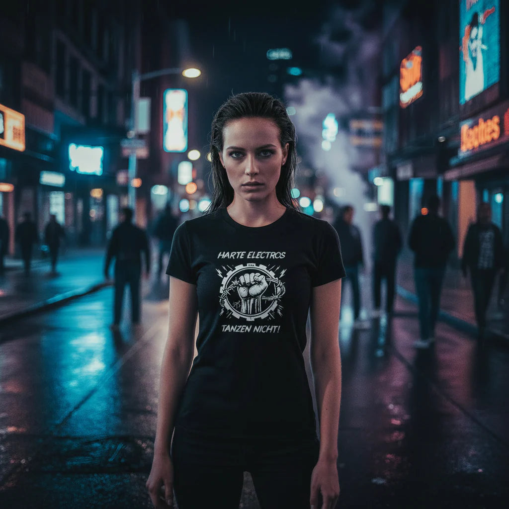 HARTE ELECTROS TANZEN NICHT! (T-Shirt, m/w)