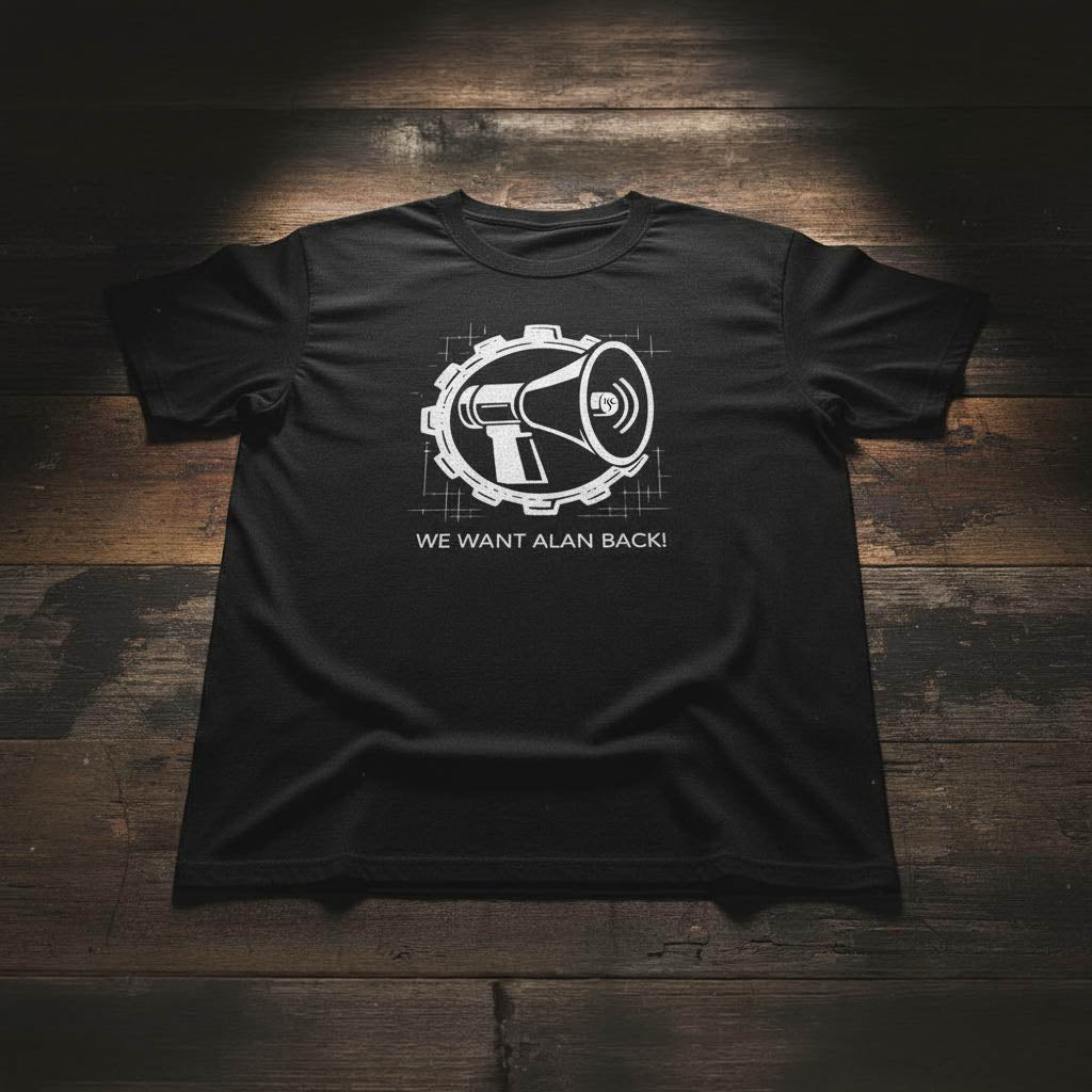 ISC - WE WANT ALAN BACK! (T-Shirt, Men+Women)